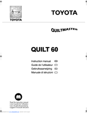 TOYOTA Quiltmaster QUILT 60 Manual