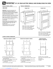 Maytag CWE5100AC Dimension Manual
