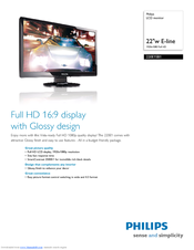 Philips 220E1SB1/00 Specifications