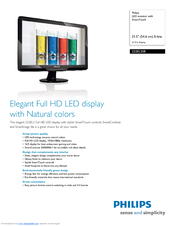 Philips 222EL2SB Specifications