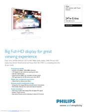 Philips 241E1SW Specifications