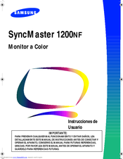 Samsung SyncMaster 1200NF Instrucciones De Usuario