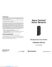 Hayward AQ-CO-HOMENET Installation Manual