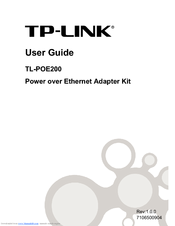 TP-Link TL-POE200 User Manual