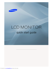 Samsung 2243SWX - 5ms Widescreen LCD Monitor Guía De Inicio Rápido