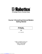 US ROBOTICS 002805-00 Getting Started