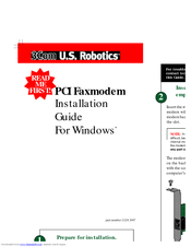 3Com PCI Faxmodem Installation Manual