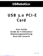 US Robotics 3.0 PCI-E User Manual
