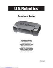 US ROBOTICS BROADBAND ROUTER - QUICK  REV 1.1 Quick Installation Manual