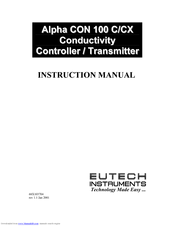 EUTECH INSTRUMENTS ALPHA CON 100 - REV 1.1 Instruction Manual