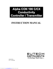 EUTECH INSTRUMENTS Alpha CON 100 C Instruction Manual