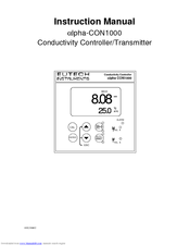 EUTECH INSTRUMENTS ALPHA CON 1000 CONDUCTIVITY CONTROLLERTRANSMITTER Instruction Manual