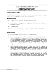EUTECH INSTRUMENTS AMMONIUM ION ELECTRODE Instruction Manual