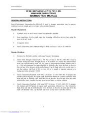EUTECH INSTRUMENTS AMMONIUM EPOXY Instruction Manual
