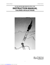 EUTECH INSTRUMENTS CHLORIDE ION ELECTRODE Instruction Manual