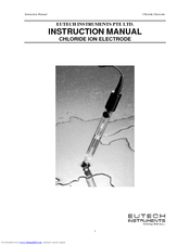 EUTECH INSTRUMENTS CHLORIDE EPOXY Instruction Manual