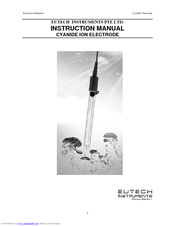 EUTECH INSTRUMENTS CYANIDE ION ELECTRODE Instruction Manual