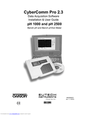 EUTECH INSTRUMENTS CYBERCOMM PRO FOR CYBERSCAN PH 2500 Installation And User Manual