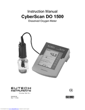 EUTECH INSTRUMENTS CYBERSCAN DO 1500 DO METER Instruction Manual