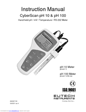 EUTECH INSTRUMENTS CYBERSCAN PH 10 PHMV METER Instruction Manual