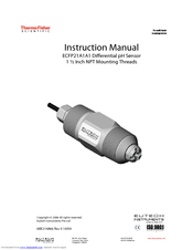 EUTECH INSTRUMENTS ECFP21A1A1 DIFFERENTIAL PH SENSOR - REV Instruction Manual