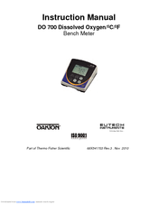 EUTECH INSTRUMENTS DO 700 Instruction Manual