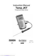 EUTECH INSTRUMENTS Temp JKT Instruction Manual