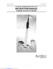 EUTECH INSTRUMENTS EC-SCS-IO2-BT Instruction Manual