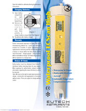 EUTECH INSTRUMENTS TDScan Low Manual