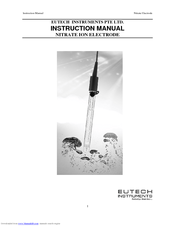 EUTECH INSTRUMENTS NITRATE EPOXY Instruction Manual