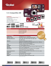 ROLLEI COMPACTLINE 200 Datasheet