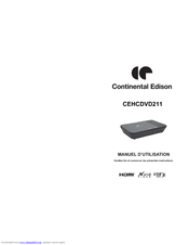 CONTINENTAL EDISON CEHCDVD211 Manuel D'utilisation