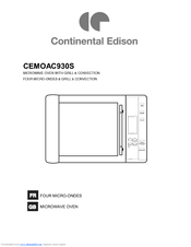 Continental Edison CEMOAC930S Instruction Manual