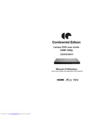 CONTINENTAL EDISON CEHCDVD511 User Manual