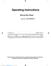 CONTINENTAL EDISON CEHCBR511 Operating Instructions Manual