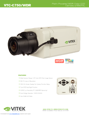 VITEK VTC-C750WDR Datasheet