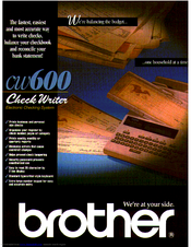 Brother CW-600 Brochure