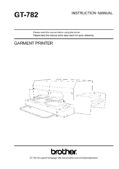 Brother GT-782 Instruction Manual
