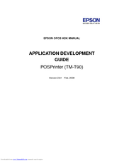 Epson C390999 - TM T90 Color Thermal Line Printer Development Manual