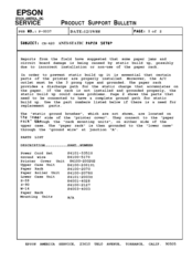 Epson CR-420i Product Support Bulletin