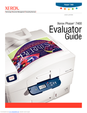 Xerox 7400DX - Phaser Color LED Printer Evaluator Manual