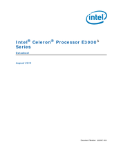 Intel E3300 Datasheet