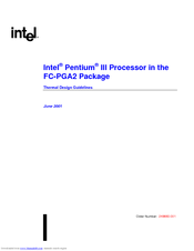 Intel FCPGA2 - Processor - 1 x Pentium 4 2.66 GHz Design Manuallines