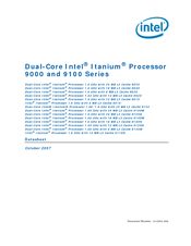 Intel Itanium 9150M Manual