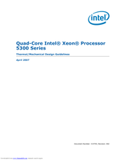 Intel L5310 - Cpu Xeon Quad-Core Lv 1.6Ghz Fsb1066Mhz 8M Fc-Lga6 Tray Design Manual
