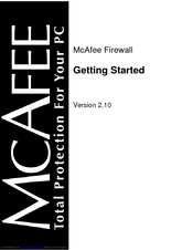 MCAFEE FIREWALL 2.1-GETTING STARTED Getting Started