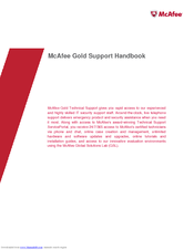 MCAFEE GOLD - SUPPORT Handbook