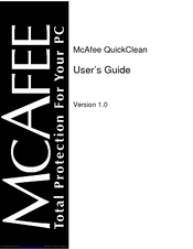 MCAFEE QUICKCLEAN 1.0 User Manual