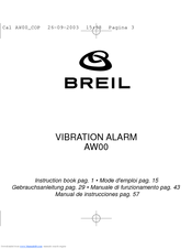 BREIL AW00 Instruction Book