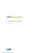 ESET FILE SECURITY - FOR LINUX BSD AND SOLARIS Installation Manual